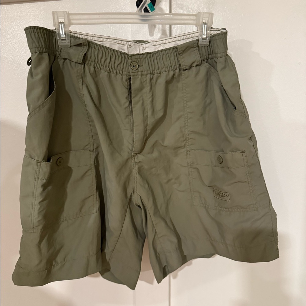 AFTCO Olive Utility Cargo Shorts